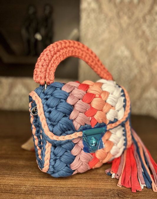 Handcrafted Sunrise Designer Crochet Bag