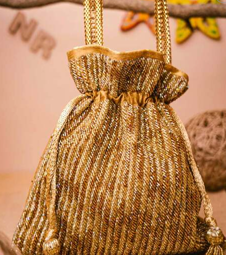 Gold Embellished Potli